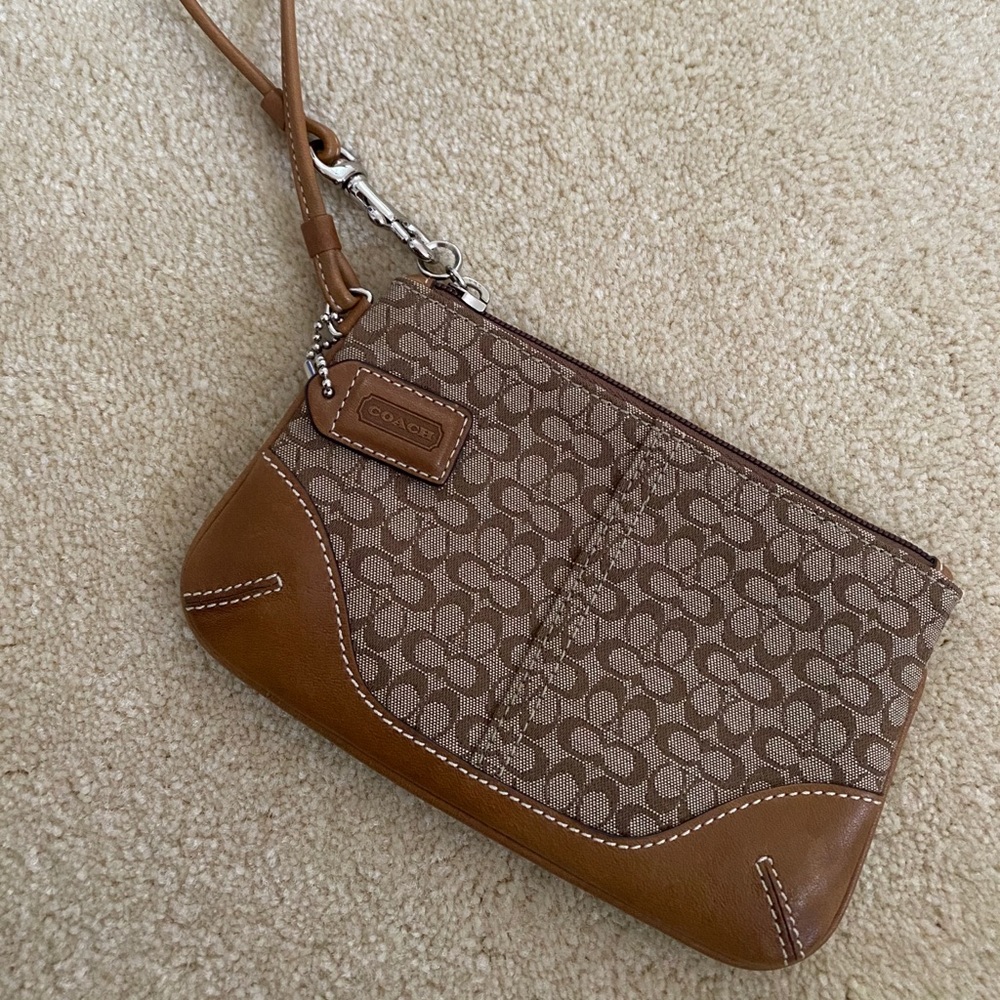 COACH Monogram Wristlet